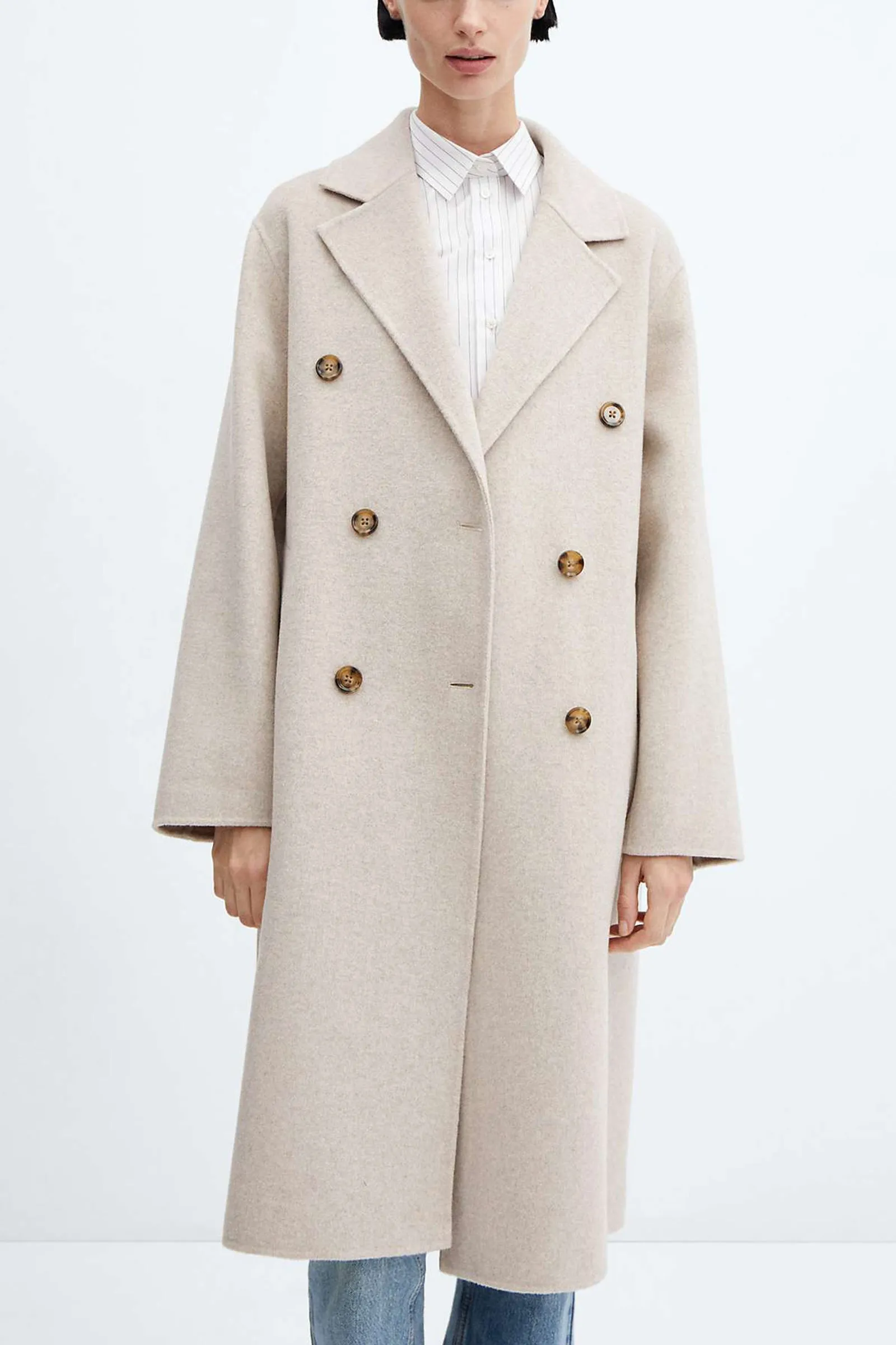 Picarol Wool Blend Coat, Light Grey