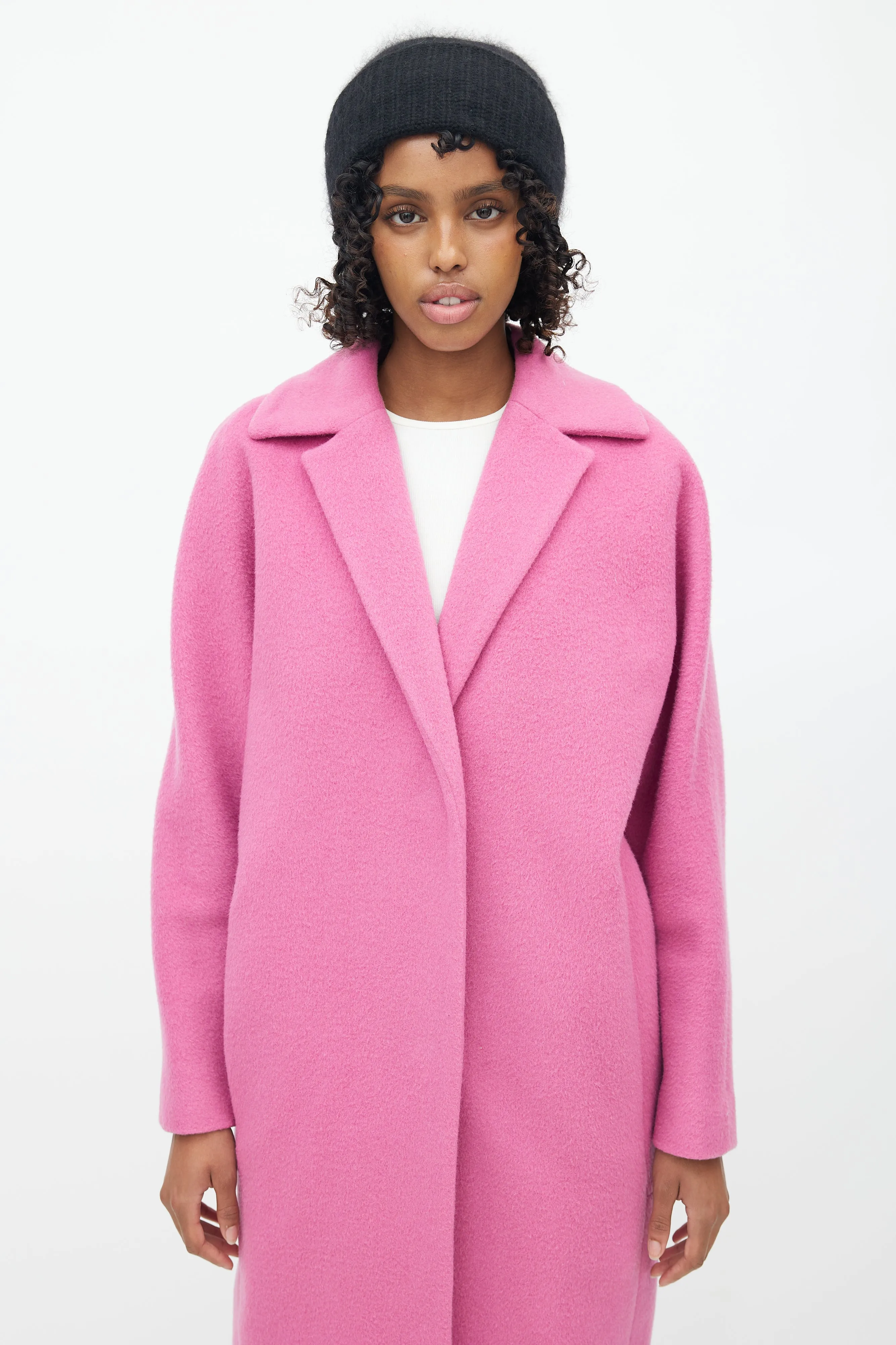 Pink Wool & Mohair Bugsy Coat