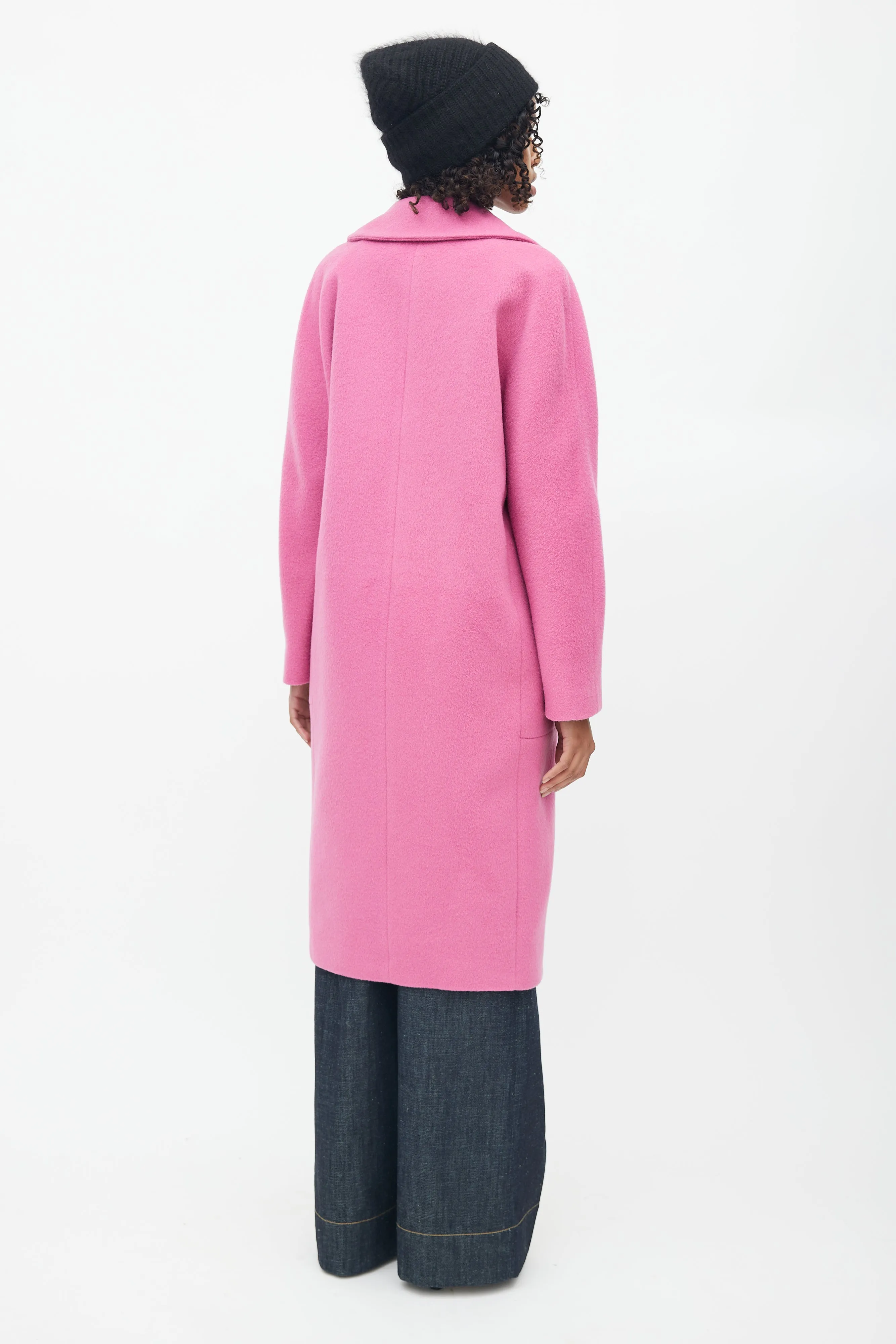 Pink Wool & Mohair Bugsy Coat