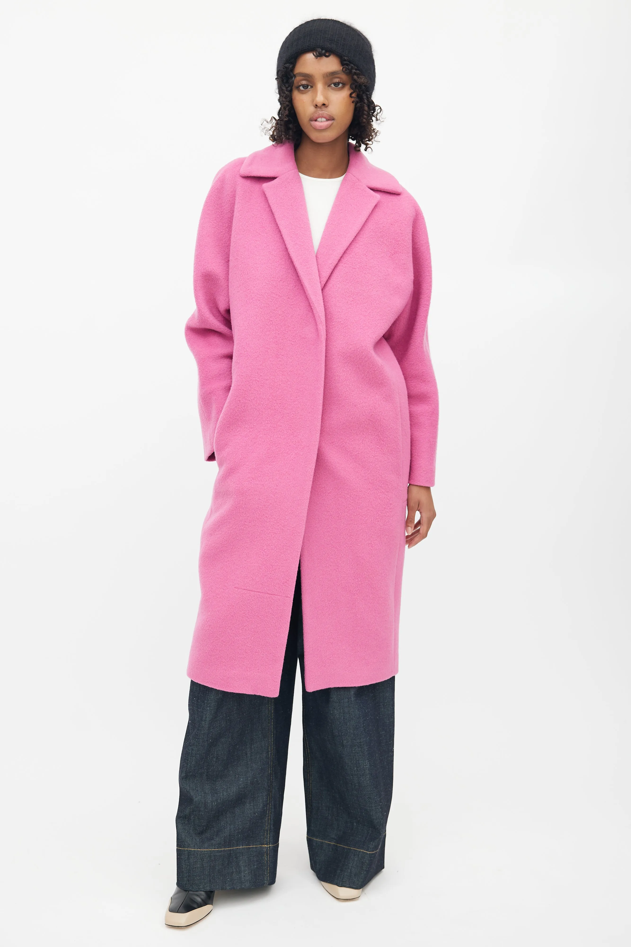 Pink Wool & Mohair Bugsy Coat