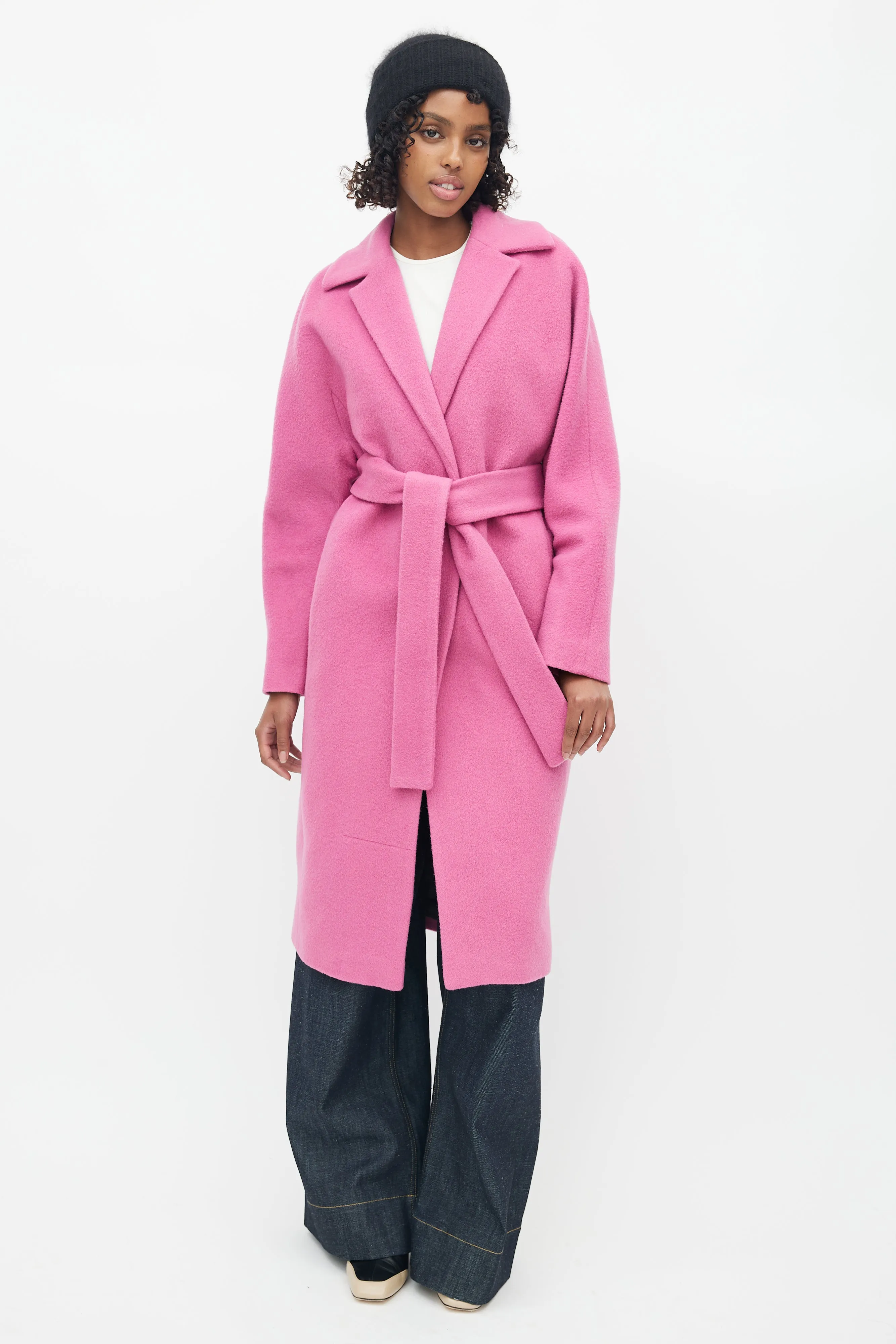 Pink Wool & Mohair Bugsy Coat