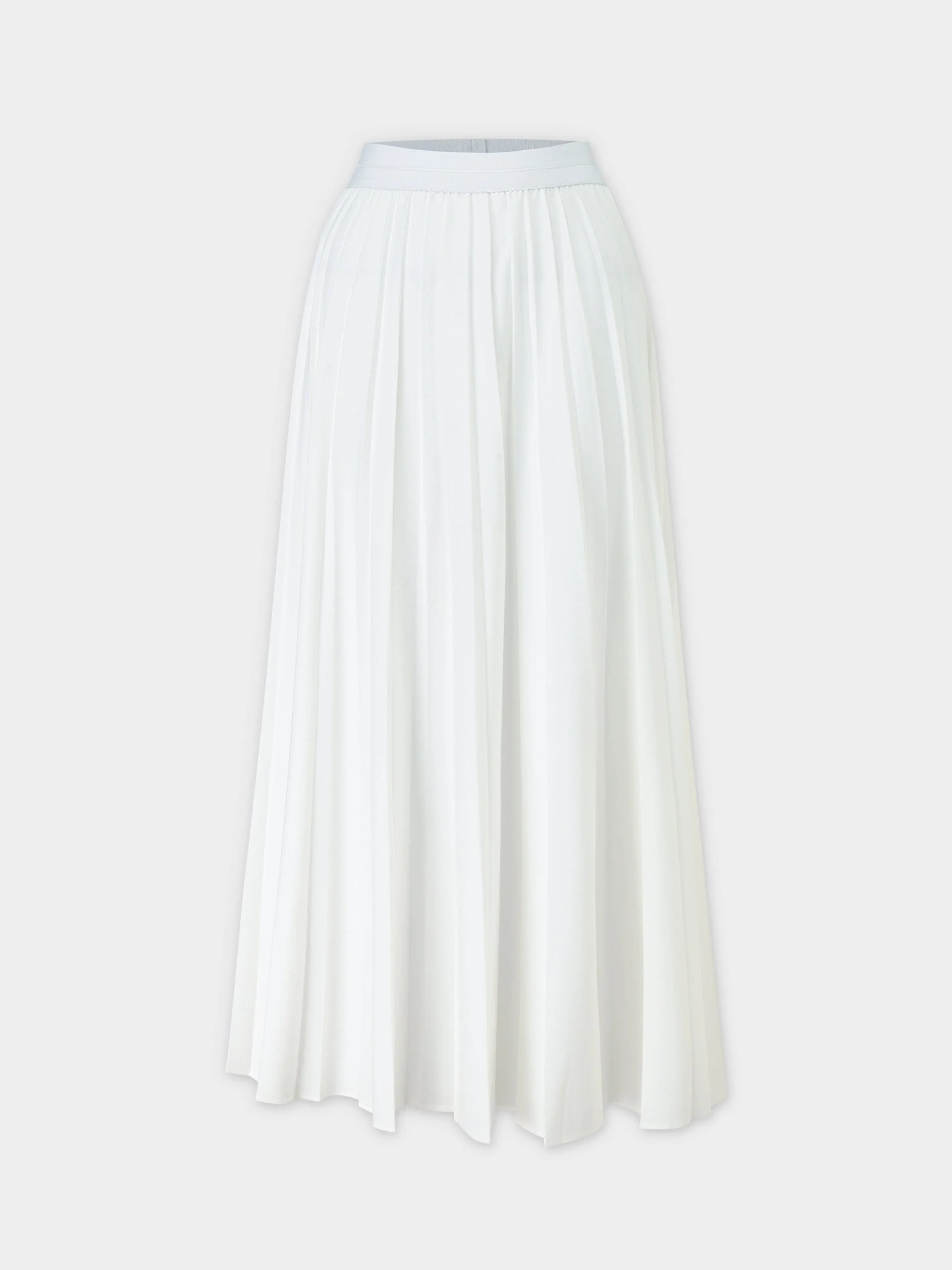 PLEATED SKIRT 37"- WHITE