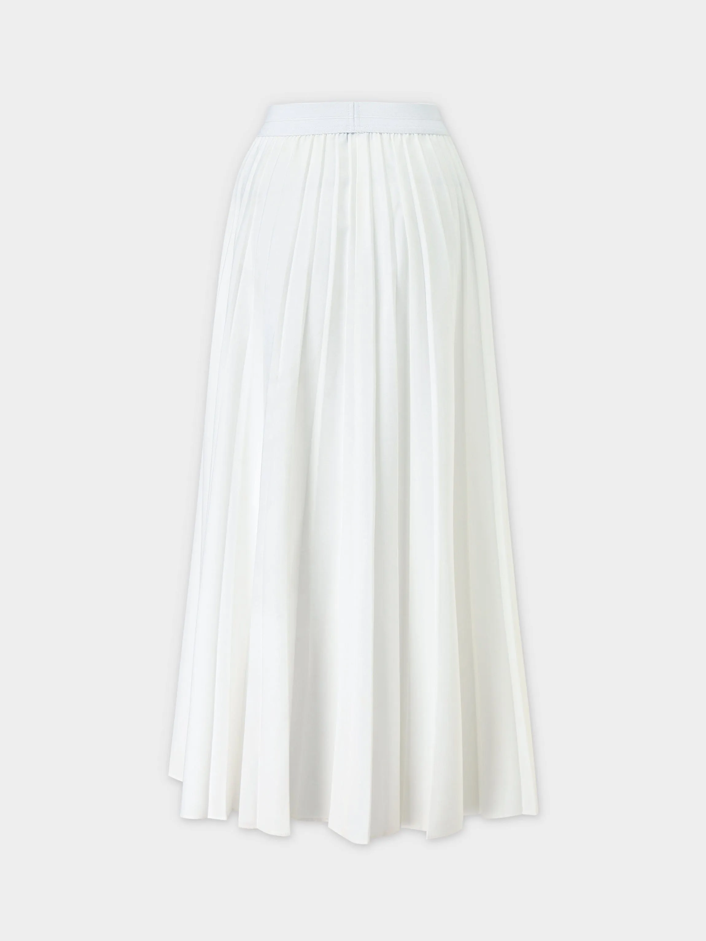 PLEATED SKIRT 37"- WHITE