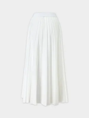 PLEATED SKIRT 37"- WHITE