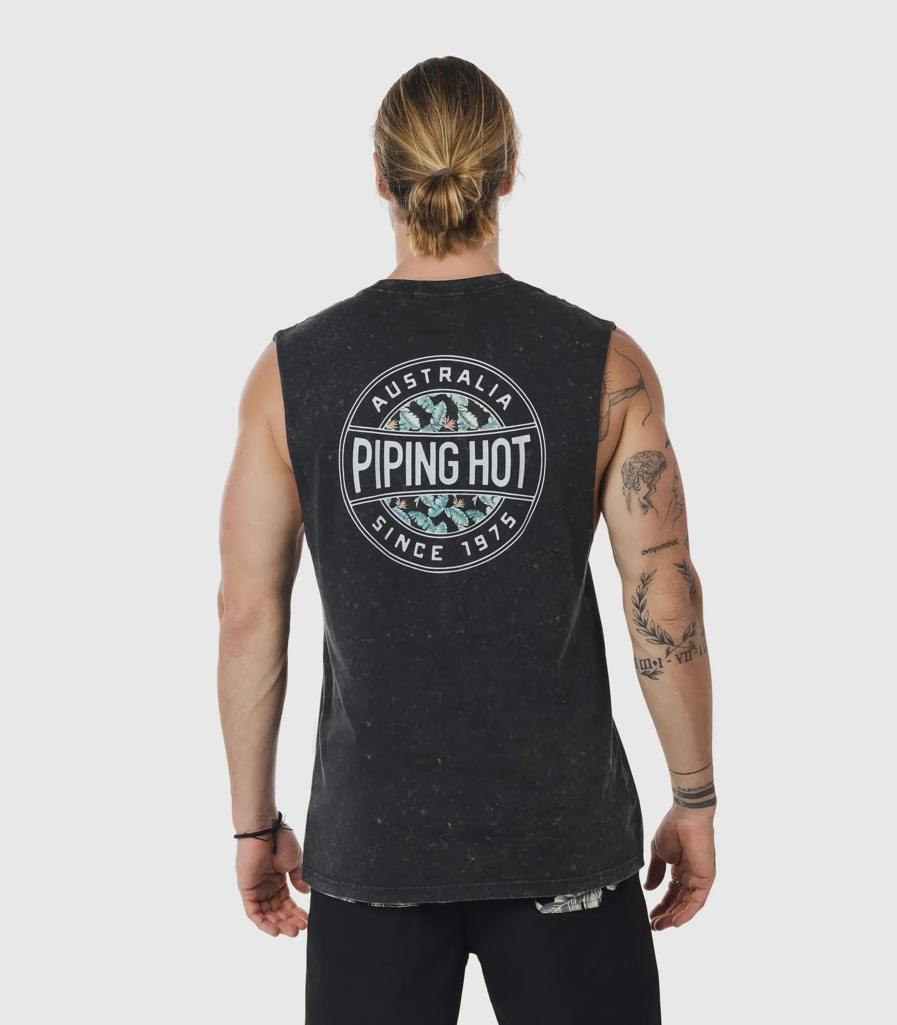 popular  Circle Muscle Tank Top - Piping Hot