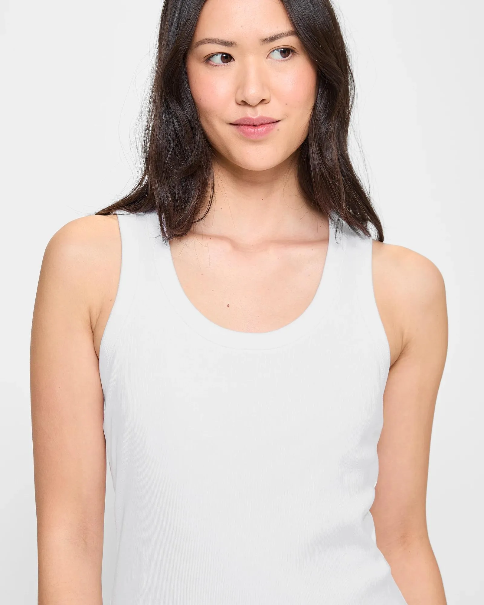 popular  Sleep Shelf Bra Tank Top - White