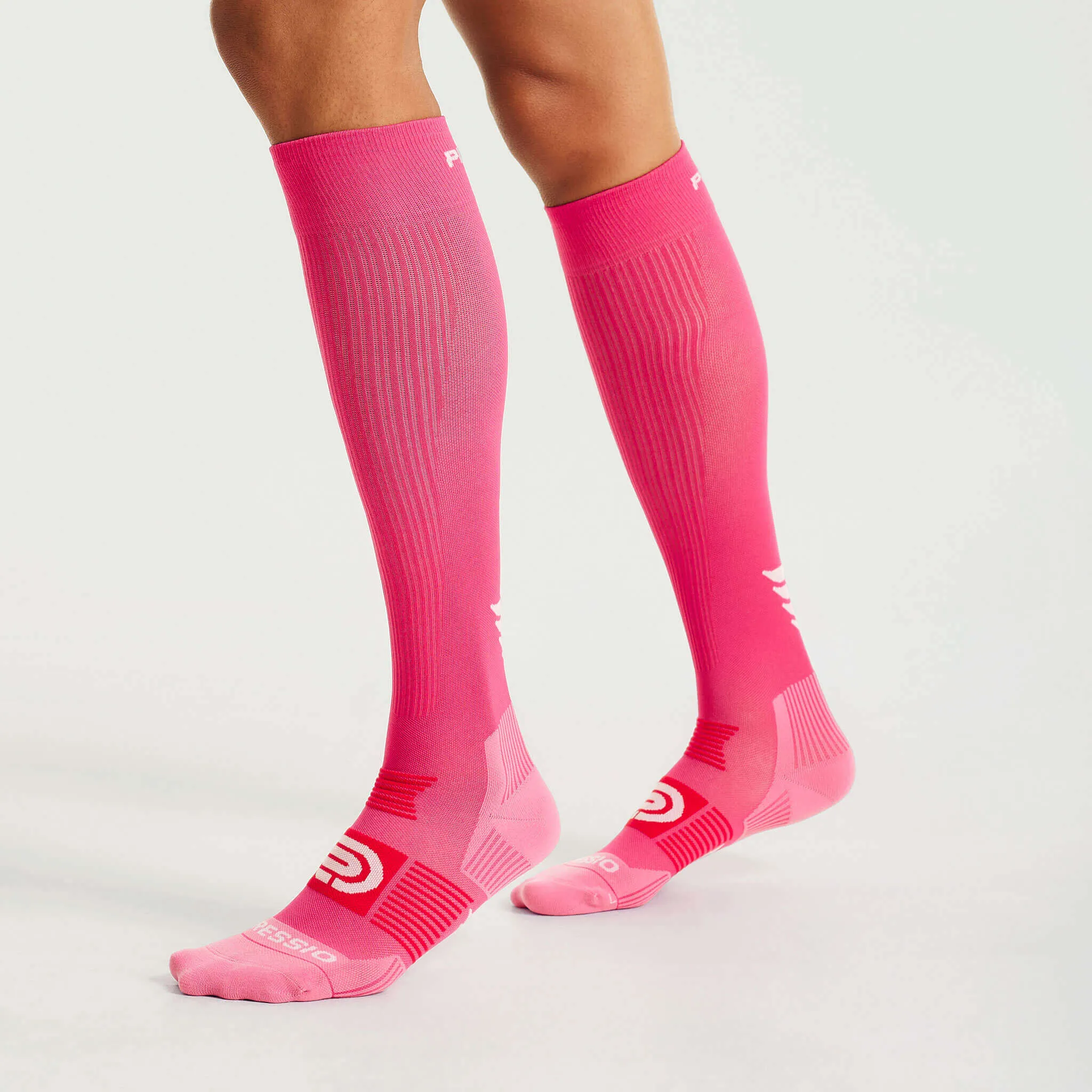 Pressio | Unisex EQ Compression Socks - Pink/Red