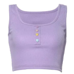 Purple Candy Crop Top