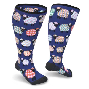 Quilted Sheep Diabetic Compression Socks