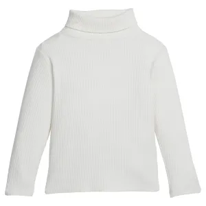 Ribbed Turtleneck- Ivory