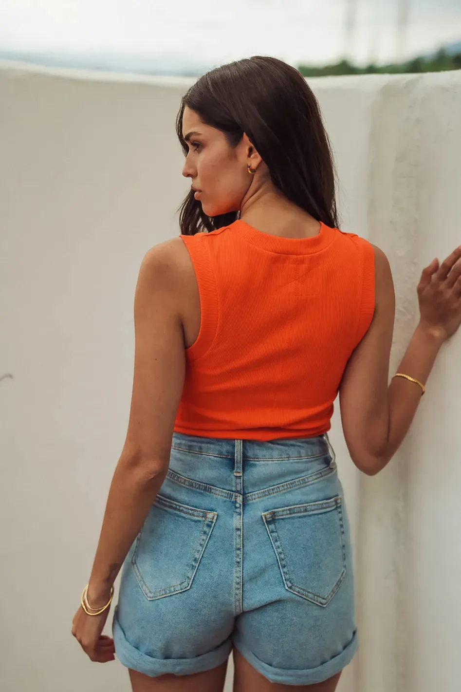 Ruby Tank in Orange - FINAL SALE