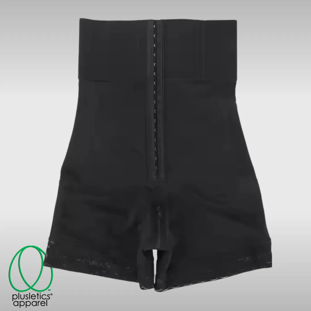 SculptEase™ High Waist Banded Shorts - Black