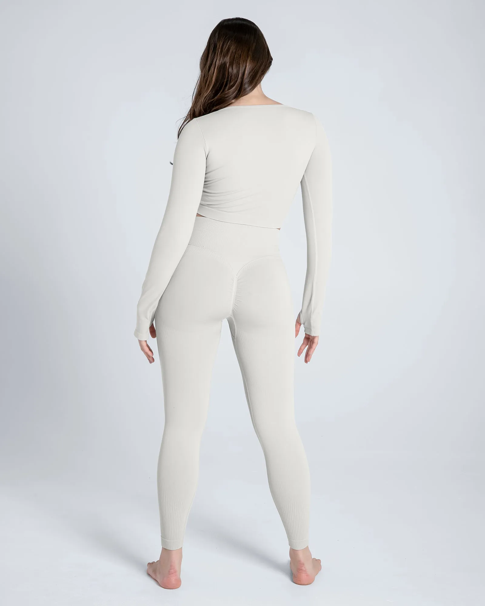 Seamless Zip-Up Sports Top