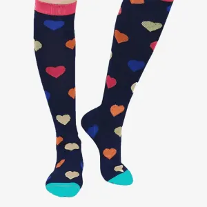 SGU Sock 15-20 mmHg Heart Print