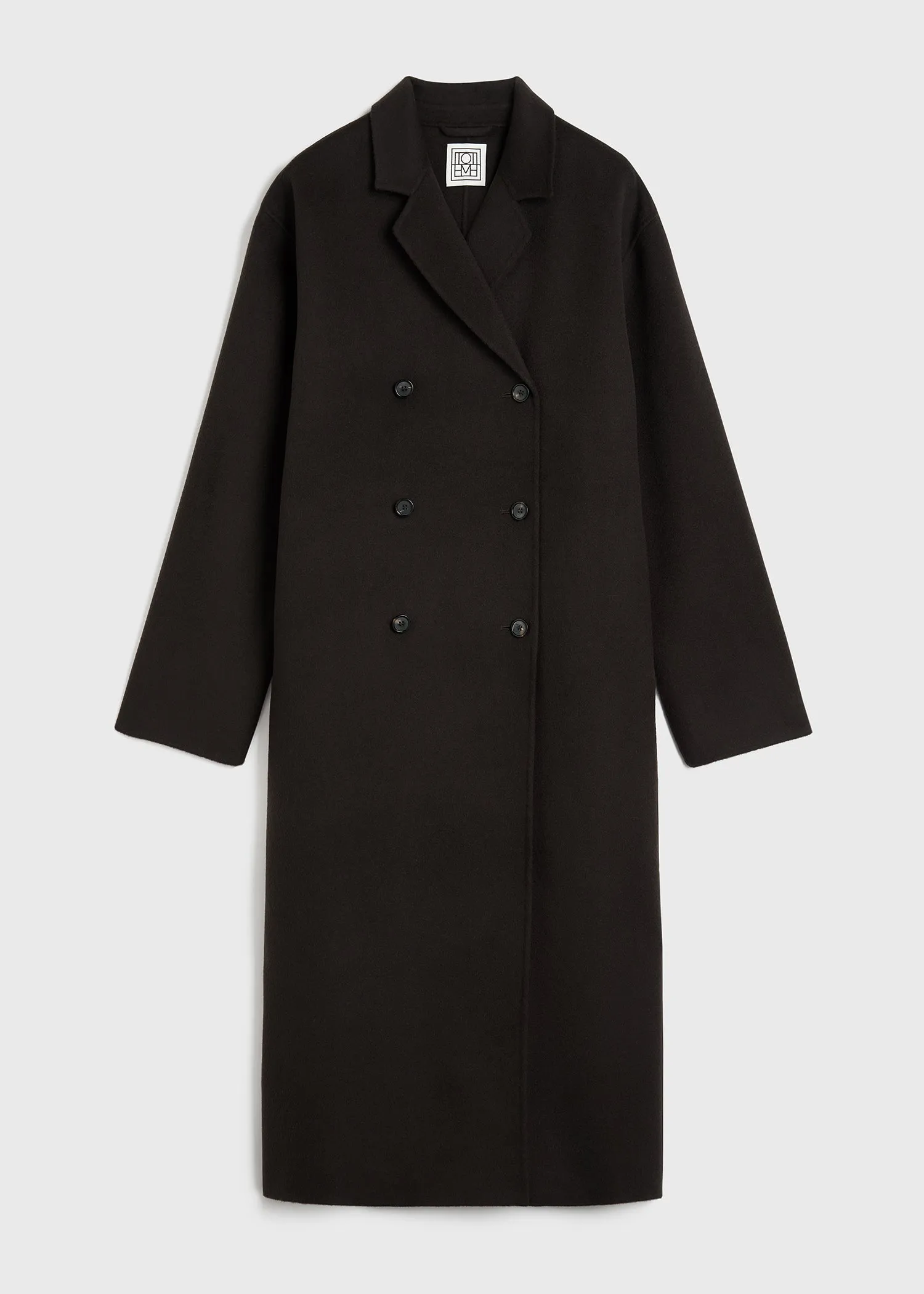 Signature wool doublé coat espresso