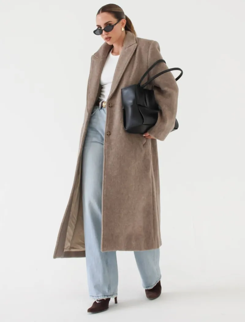 Sinatra Coat | Oat Heathered