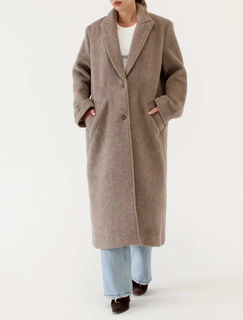 Sinatra Coat | Oat Heathered