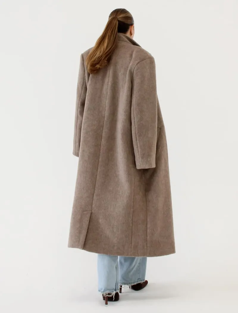 Sinatra Coat | Oat Heathered