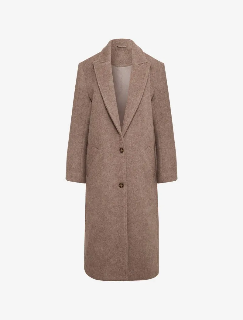 Sinatra Coat | Oat Heathered