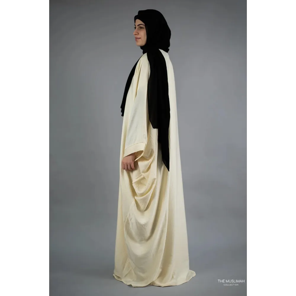 Slip Dress and Loose Fit Abaya (Sugar Cookie)