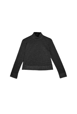 Sparkle Turtleneck - Black