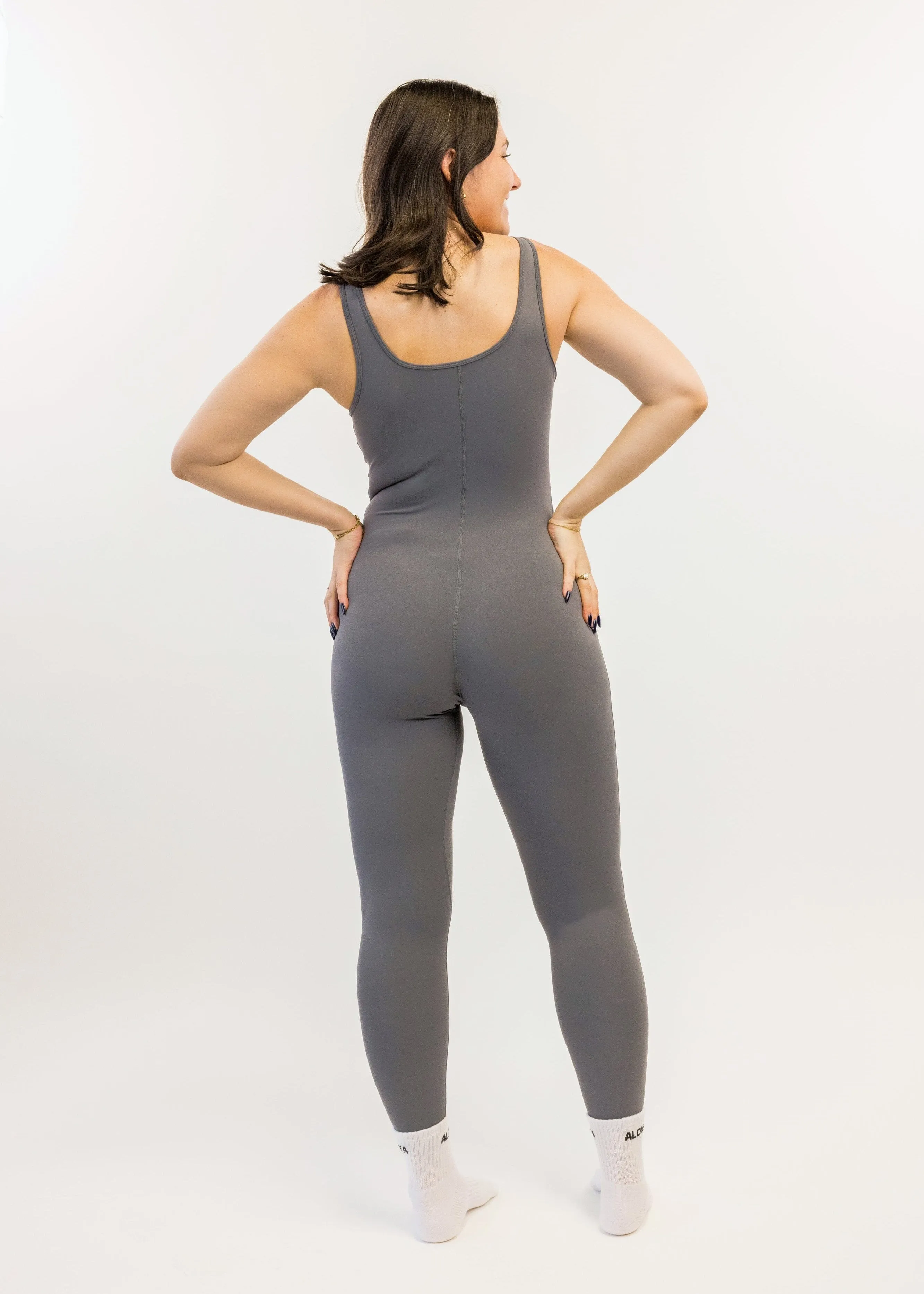 Stella Romper Leggings Grey Mist