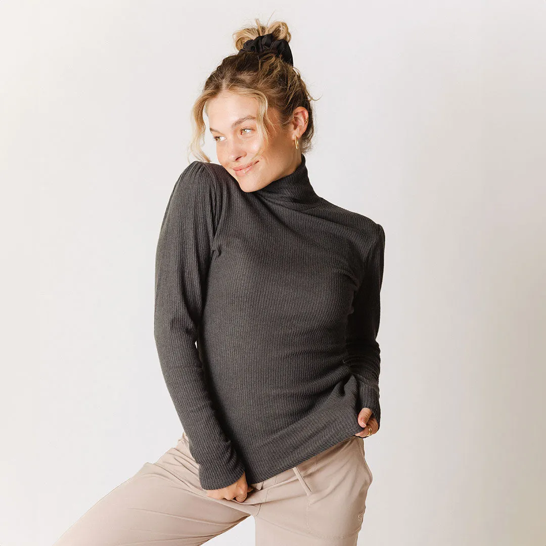 Sydney Turtleneck, Charcoal