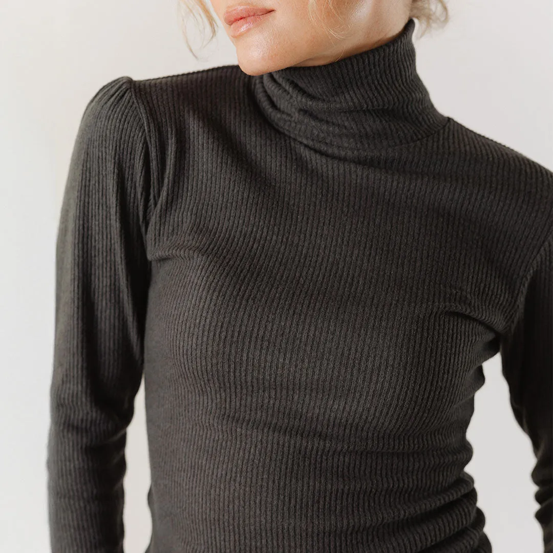 Sydney Turtleneck, Charcoal