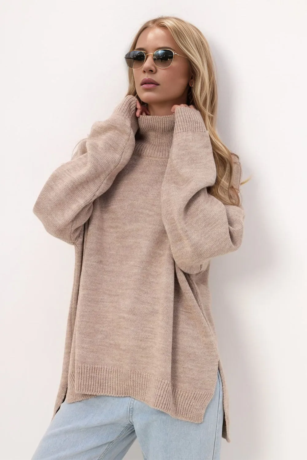 Turtleneck Long Sleeve Sweater