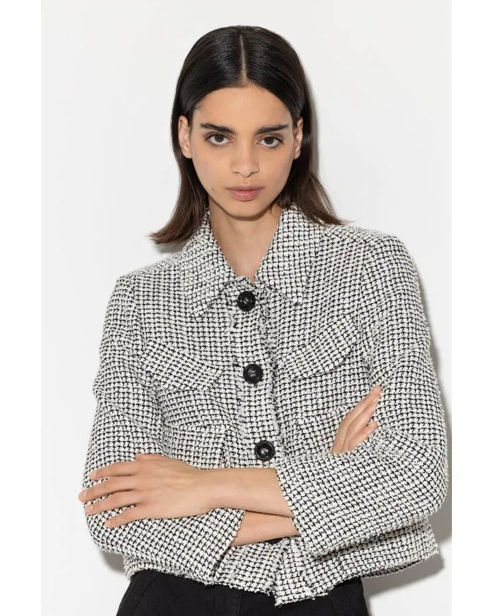 Tweed Style Cropped Jacket