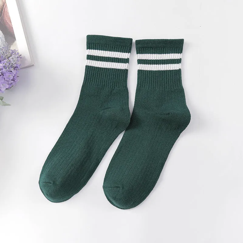 Unisex Double Color Compression Socks