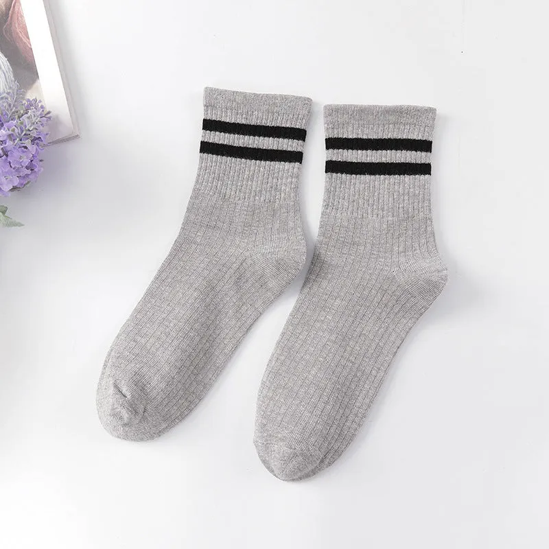 Unisex Double Color Compression Socks