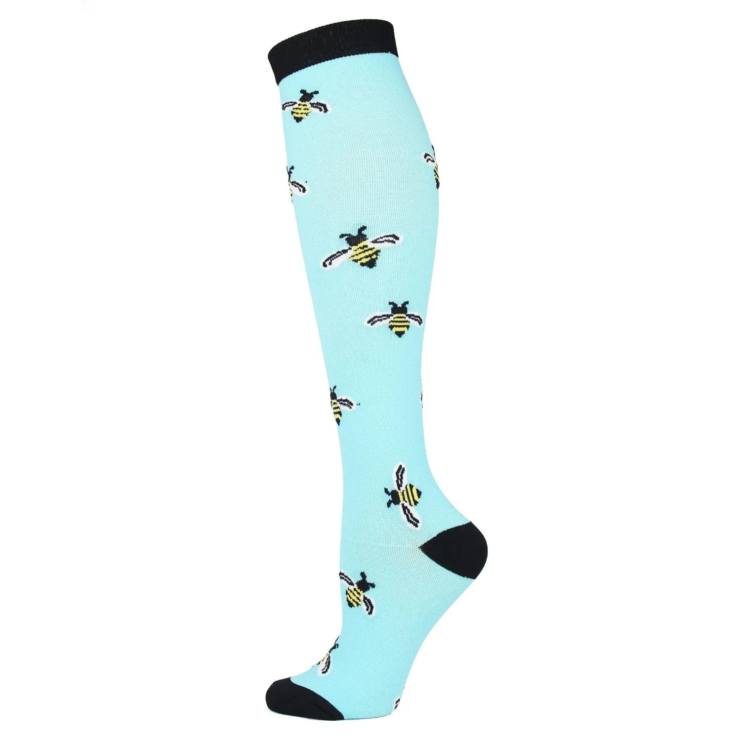 Unisex Multi Colour Happy Compression Stockings