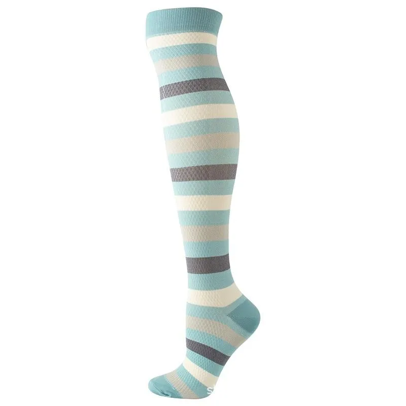 Unisex Multi Colour Happy Compression Stockings