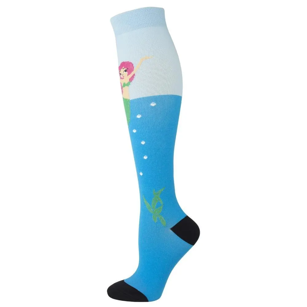 Unisex Multi Colour Happy Compression Stockings