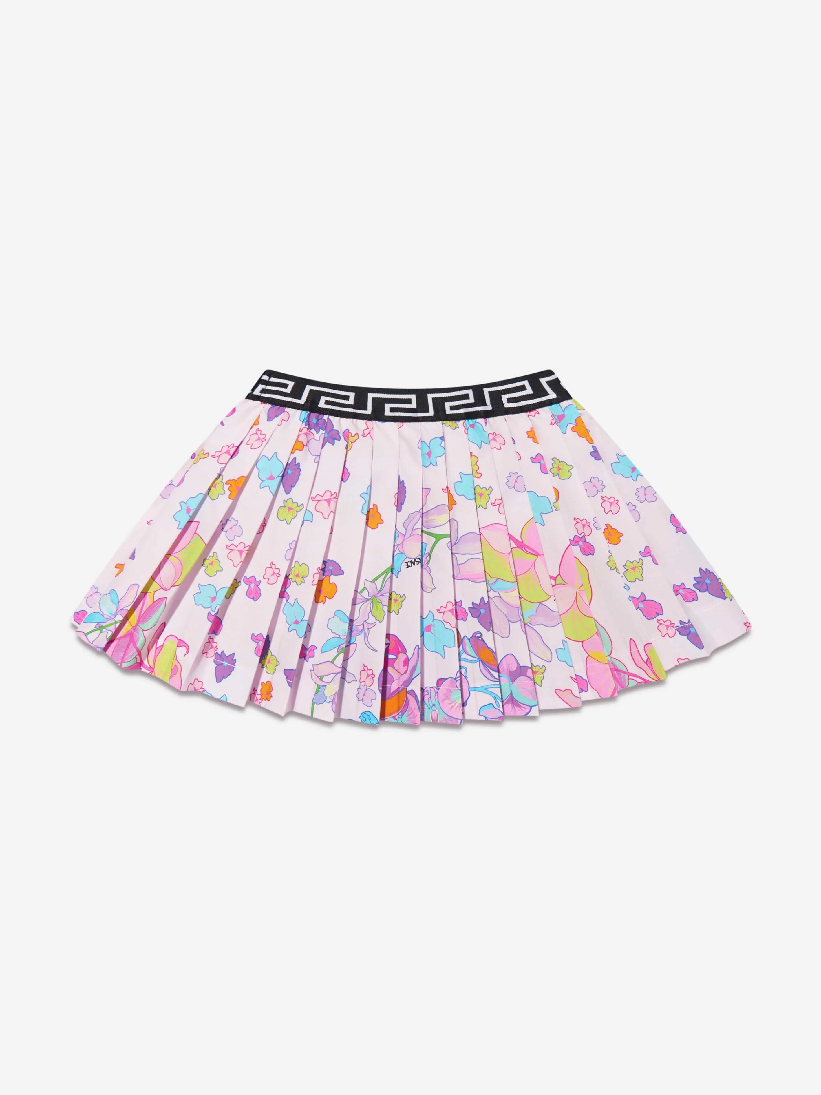 Versace Baby Girls Pleated Orchid Skirt in Pink