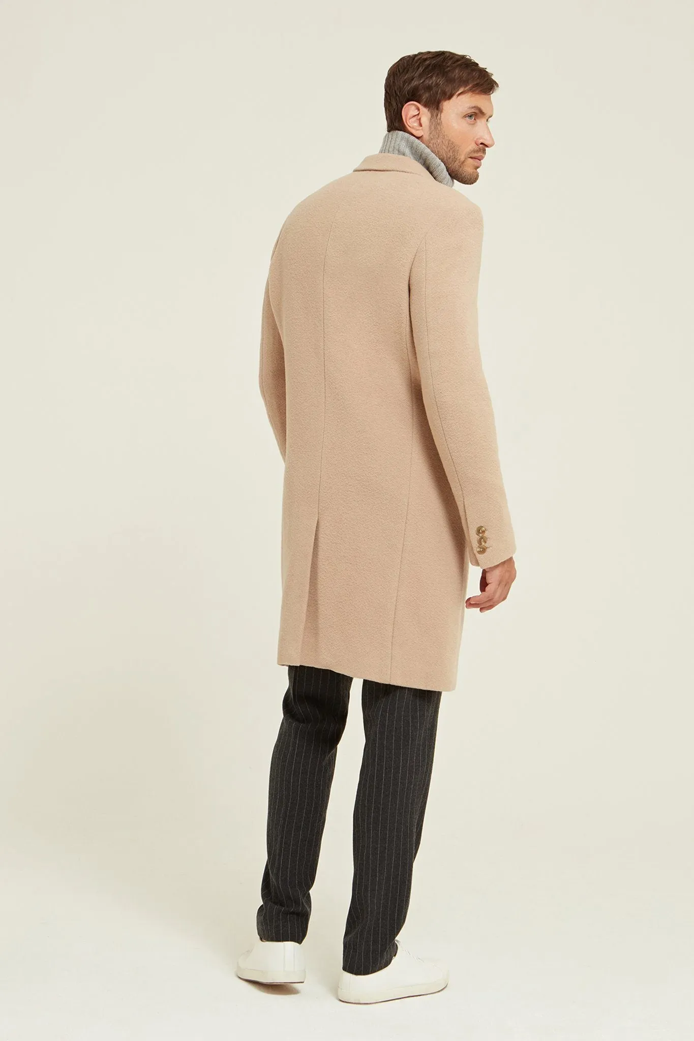 Virgin Wool Blend Coat