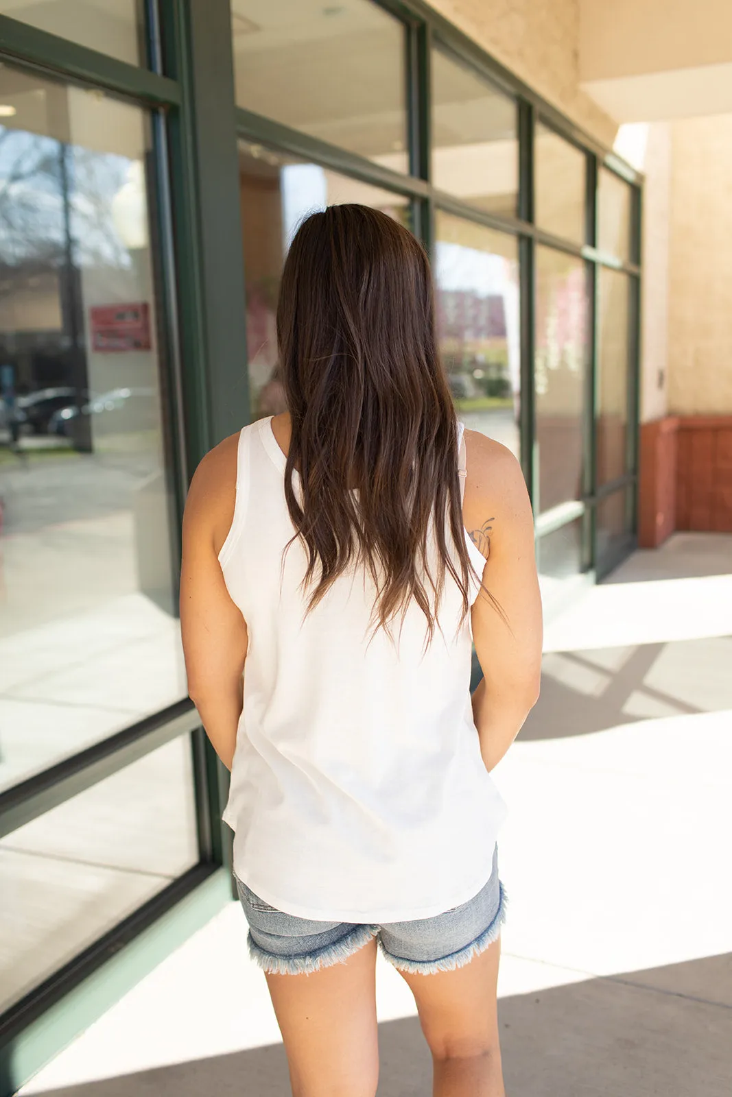 White Scoop Neck Tank (SM-3X)