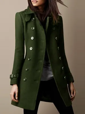 Women's Autumn and Winter Woolen Coat