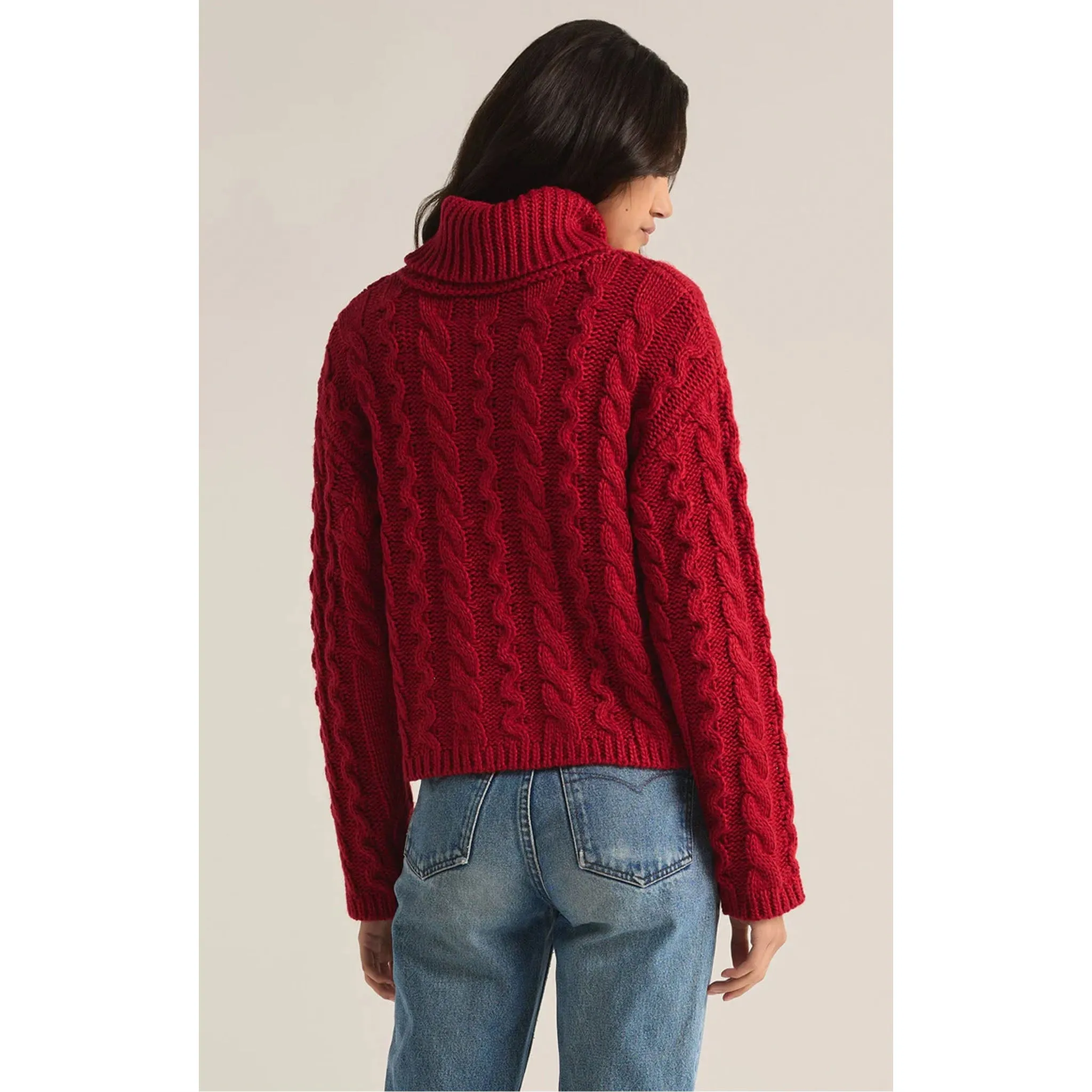 Z Supply Tied To You Sweater in Haute Red